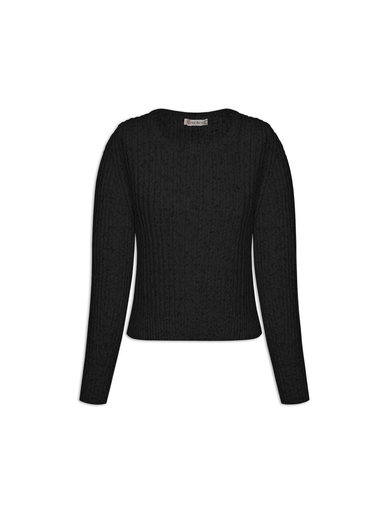 BLUSA CANELADA DE GOLA REDONDA COM MANGAS DE CAVA POSTA ABENÇÃO 11728 - BIAMAR