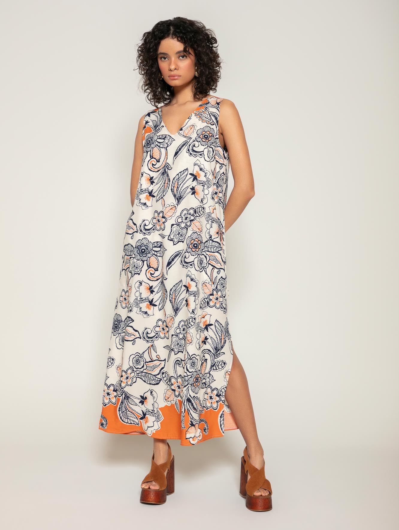 FLORAL LARANJA