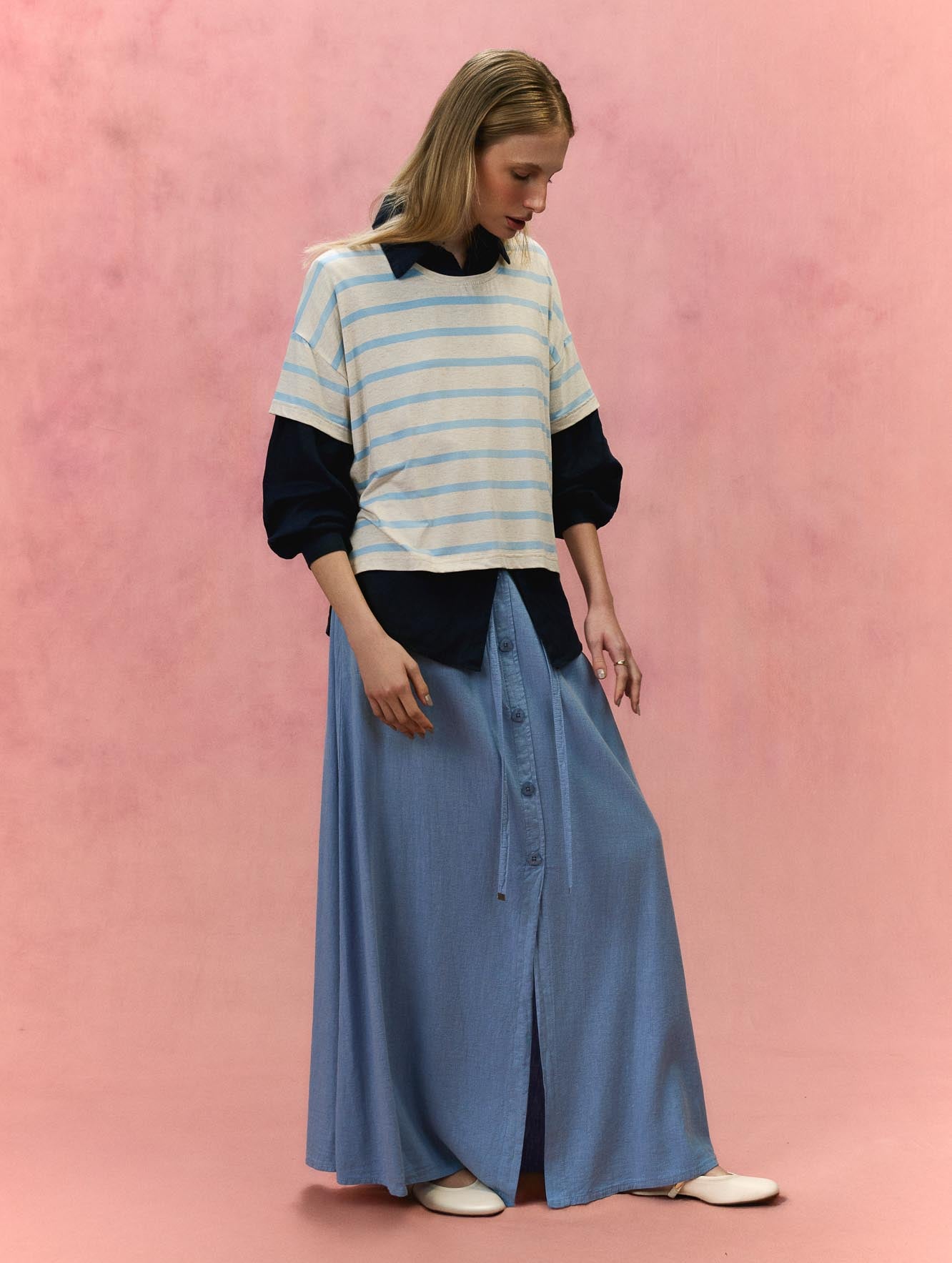 AZUL/BEGE